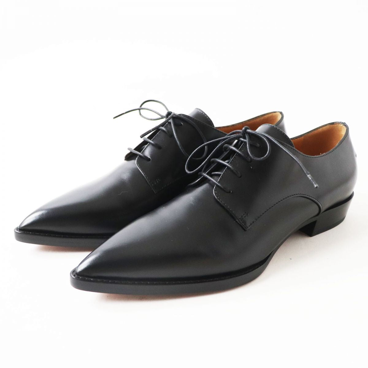 Christian Dior Leather shoes KDL022 Main: Matte calfskin black Derby shoes Women 36 D