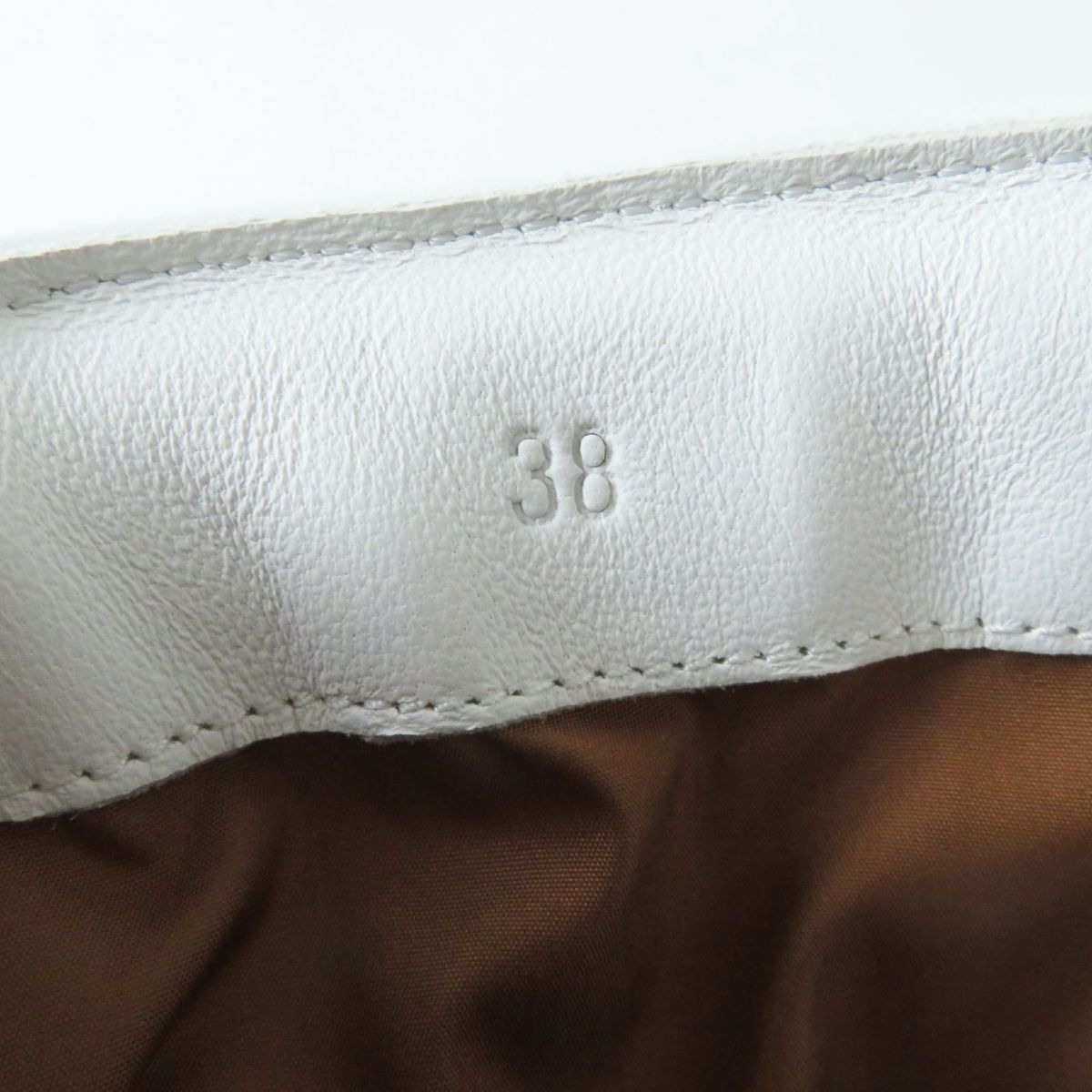 HERMES boots Main: Parachute fabric, Main: Calf leather Whitex orange Women 38  d