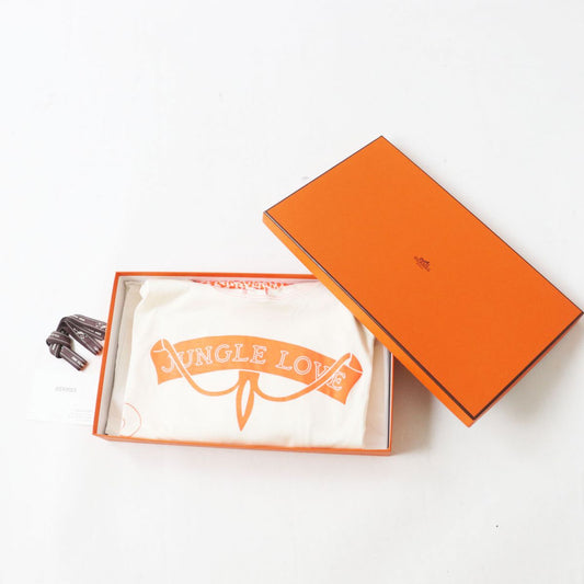 HERMES Tunic Main: 100% cotton, part: 59% polyester, part: 41% acrylic Ivoryx Neon Orange Women 34  d