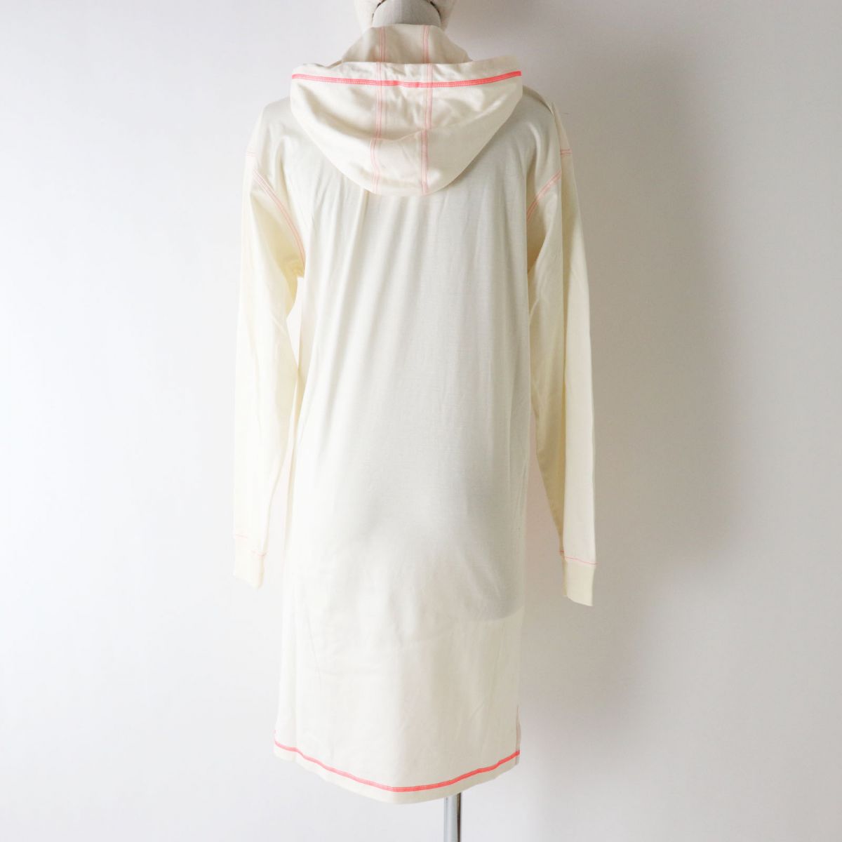 HERMES Tunic Main: 100% cotton, part: 59% polyester, part: 41% acrylic Ivoryx Neon Orange Women 34  d