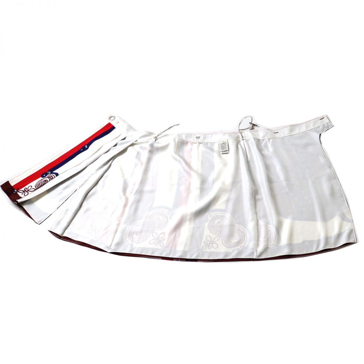HERMES skirt Main: 100% silk Multi Women 38  d