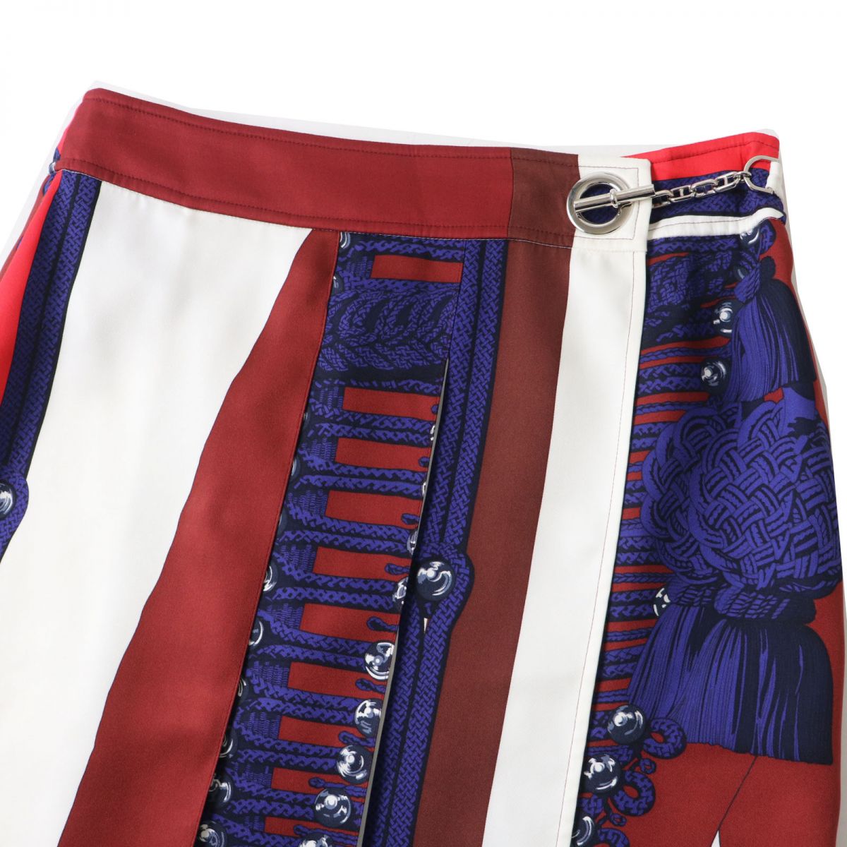 HERMES skirt Main: 100% silk Multi Women 38  d