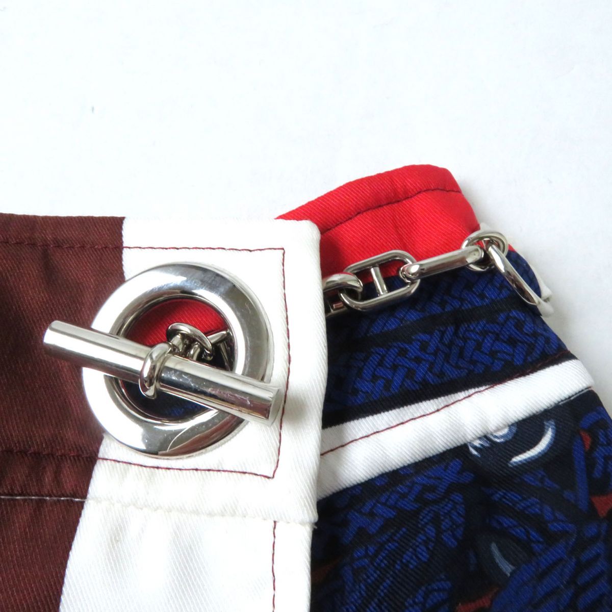 HERMES skirt Main: 100% silk Multi Women 38  d