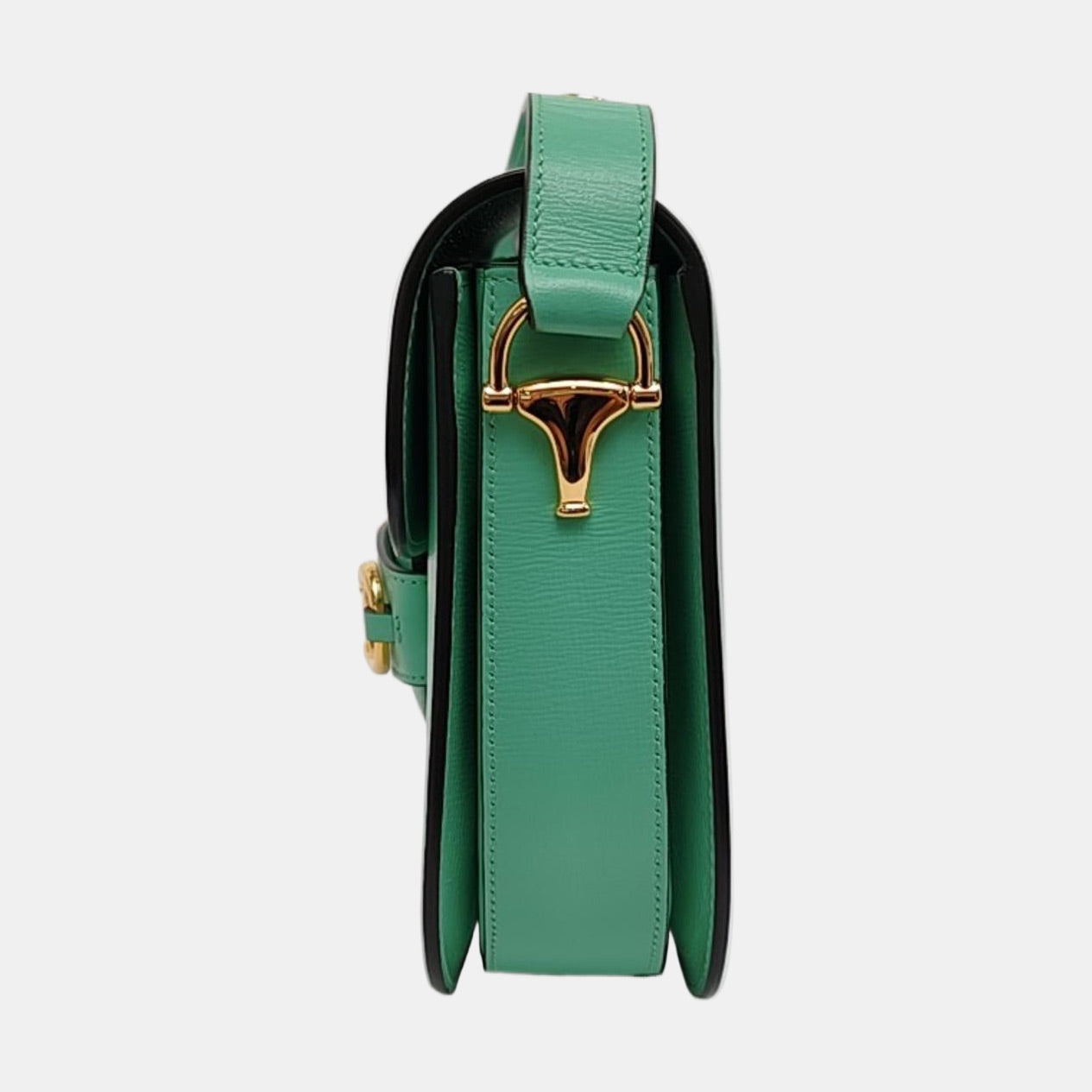 Gucci Horsebit 1955 Small Green Leather Crossbody Bag