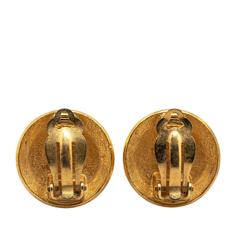 Chanel Gold Plated Coco Mark   Earrings 96C