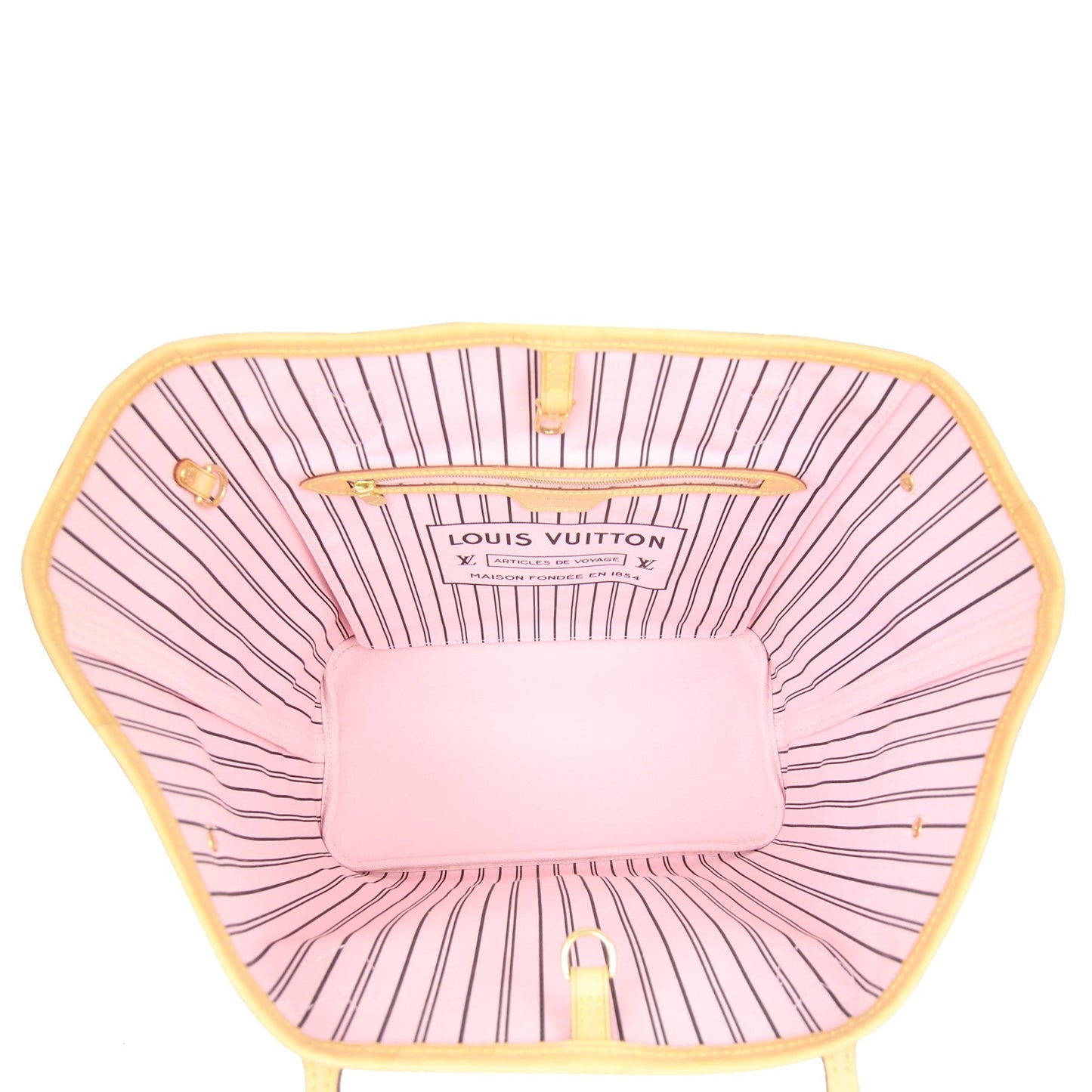Louis Vuitton Neverfull MM Monogram Rose Ballerine