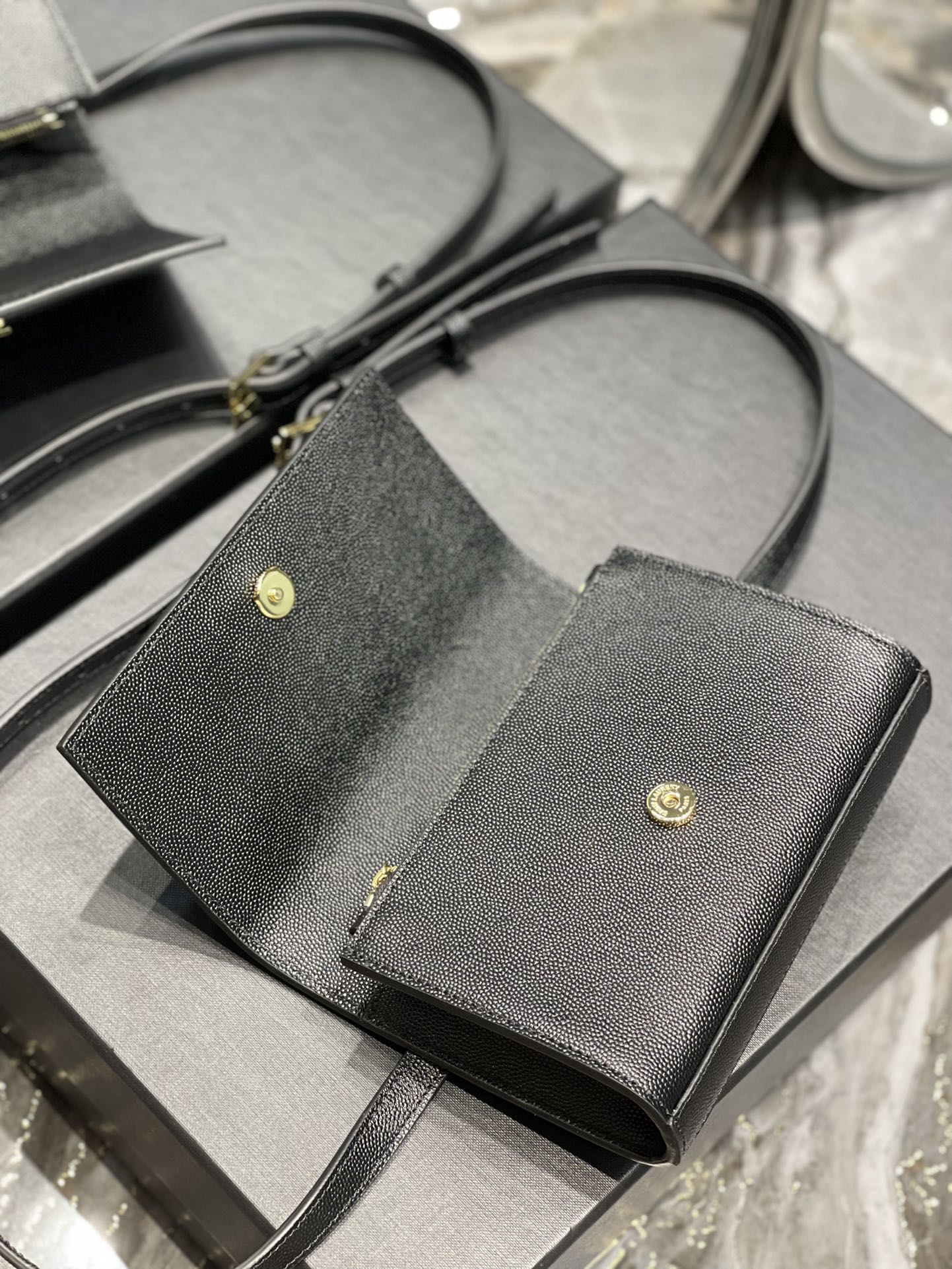Top Quality Kate Belt Bag Black For Women, Women’s Bags 7in/18cm YSL 534395BOW0J1000