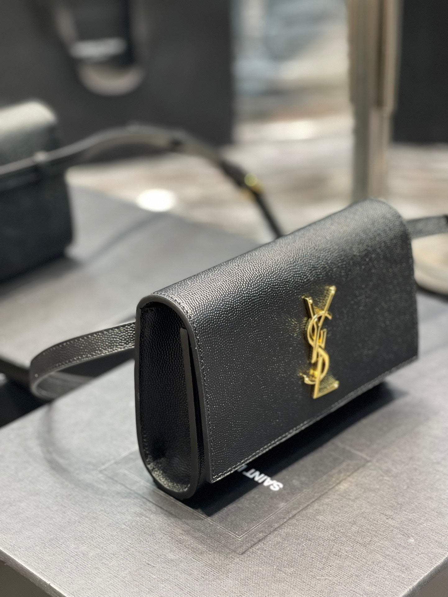 YSSL Kate Belt Bag Black For Women, Women’s Bags 7in/18cm YSL 534395BOW0J1000