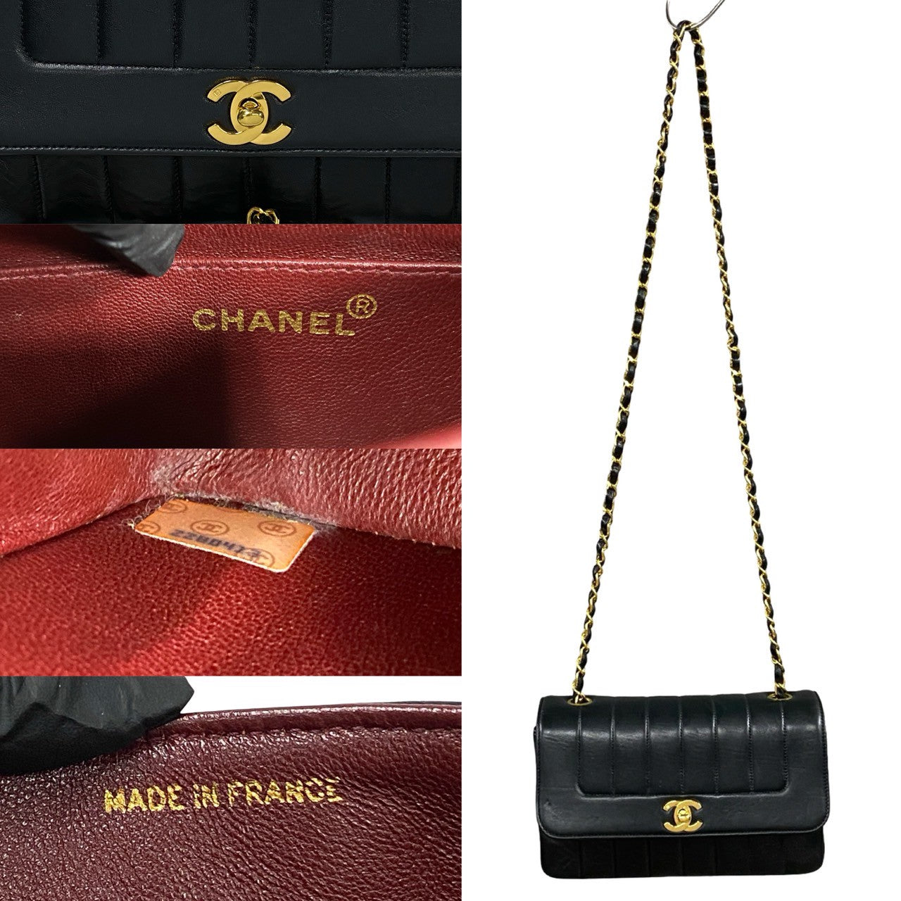 Chanel Mademoiselle Coco Mark Lambskin Shoulder Bag