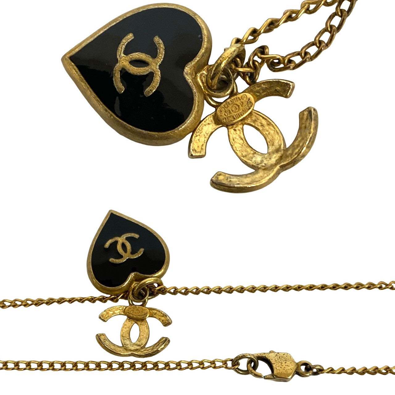 Chanel Coco Mark Heart Motif Necklace