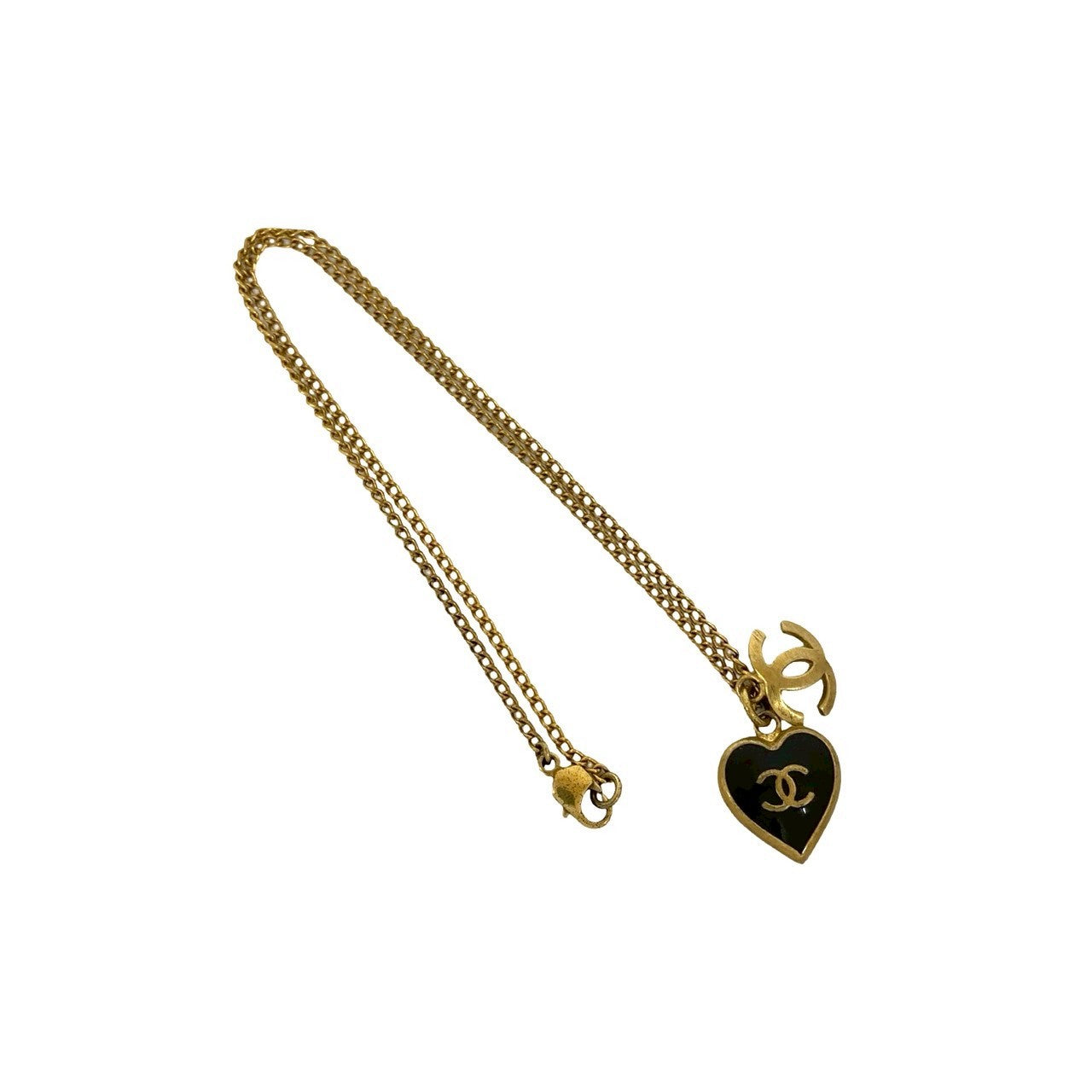 Chanel Coco Mark Heart Motif Necklace