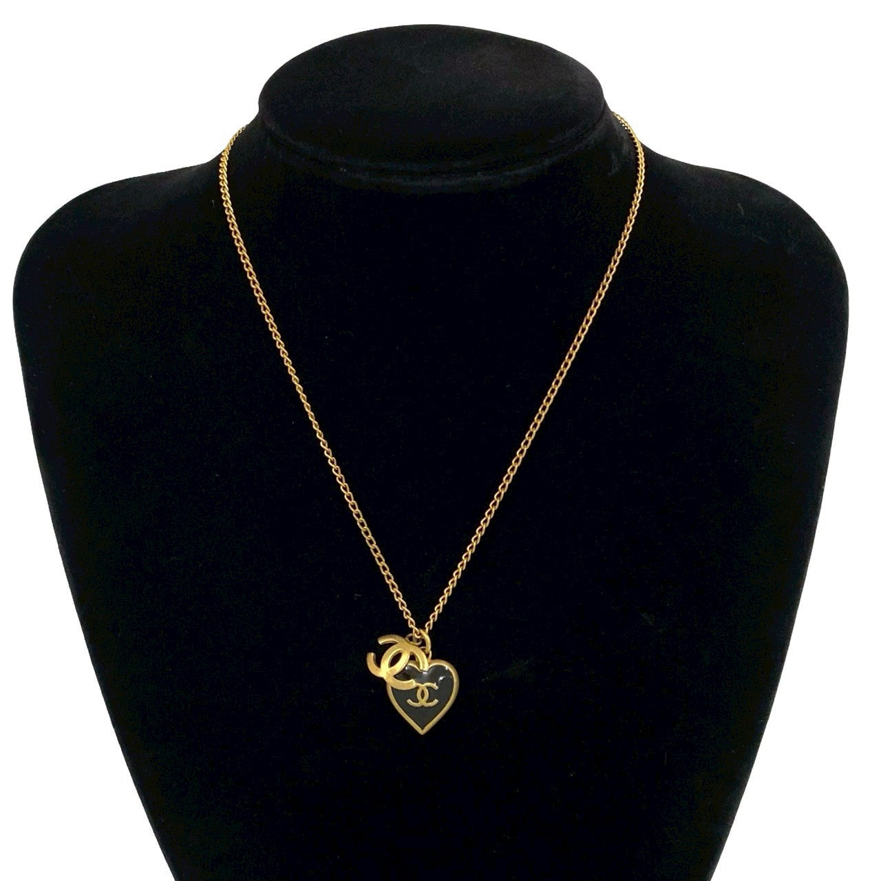 Chanel Coco Mark Heart Motif Necklace