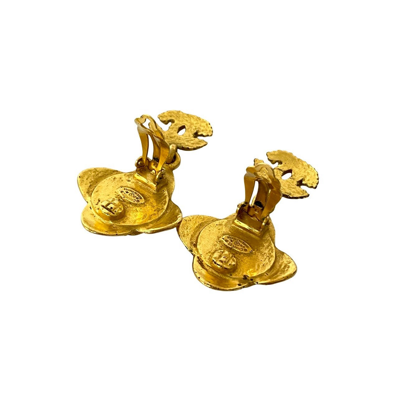 Chanel Coco Mark Flower Earrings