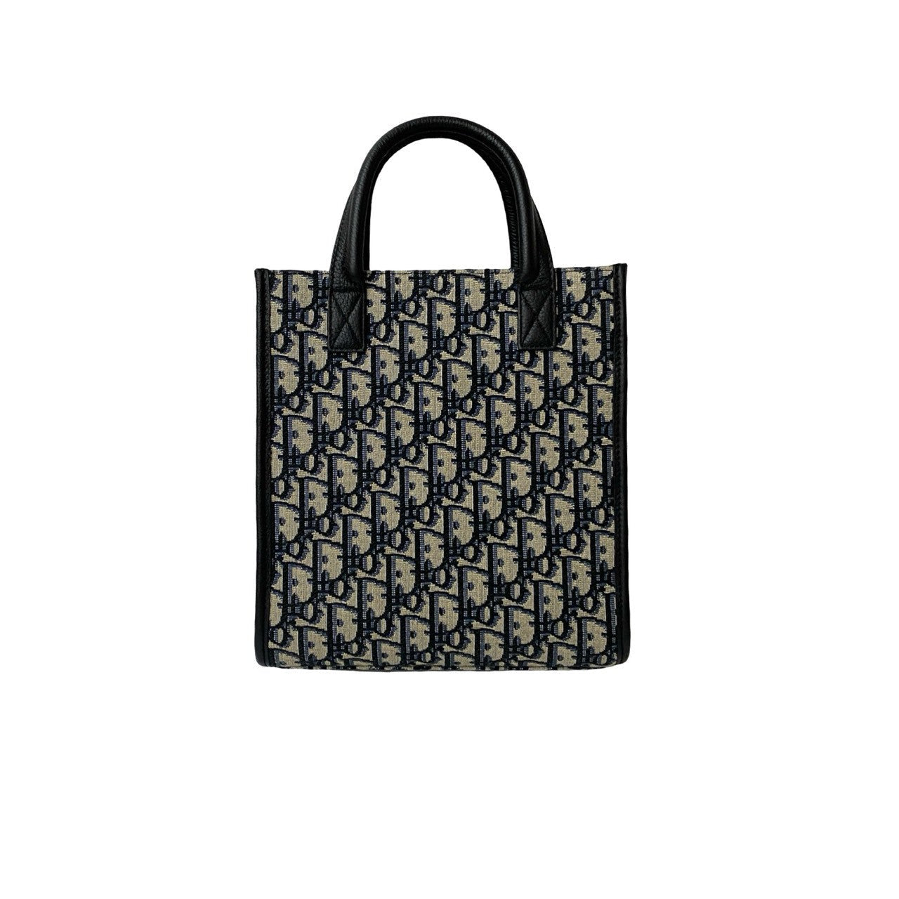 Christian Dior Oblique Leather Canvas 2way Handbag