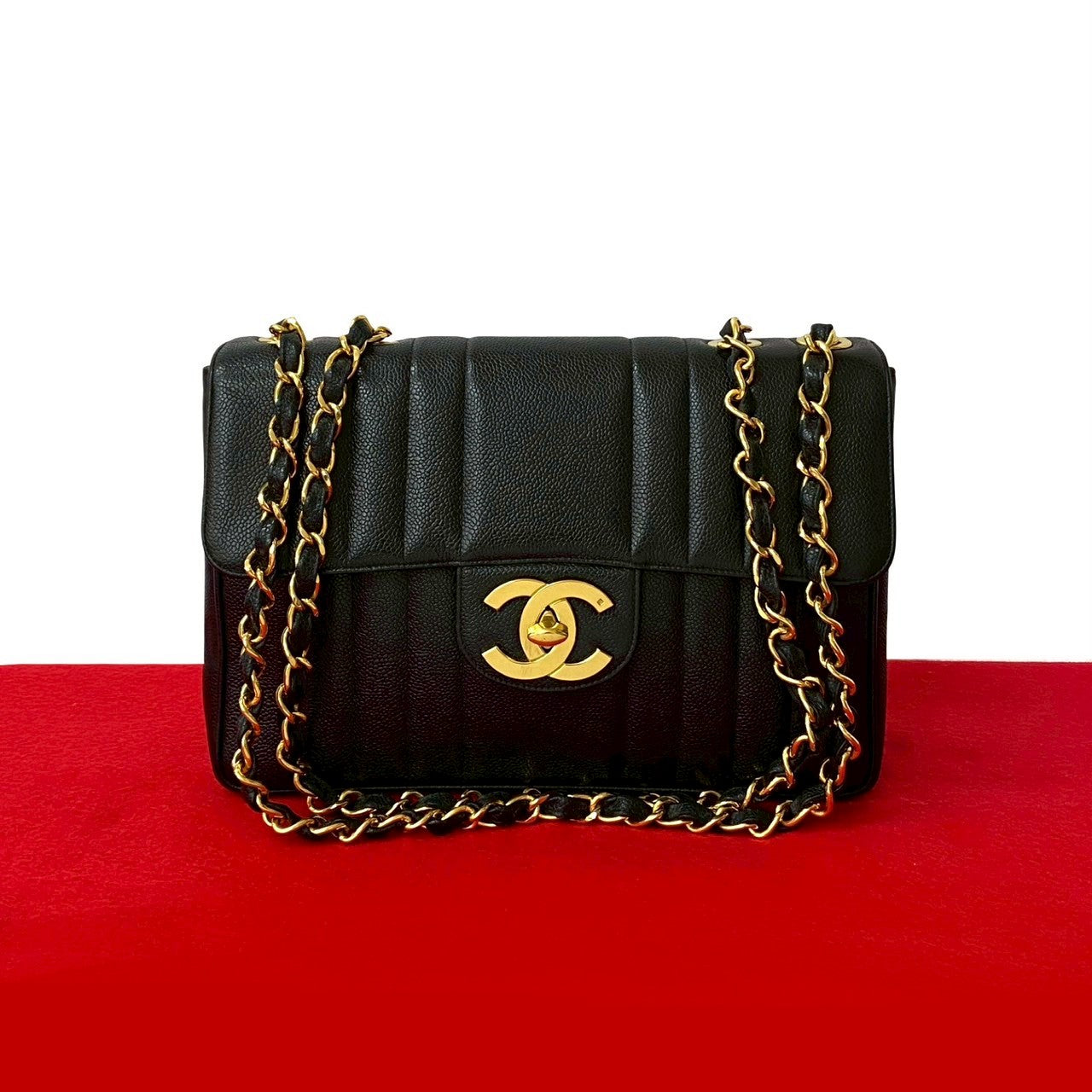 Chanel Mademoiselle Caviar Leather Shoulder Bag