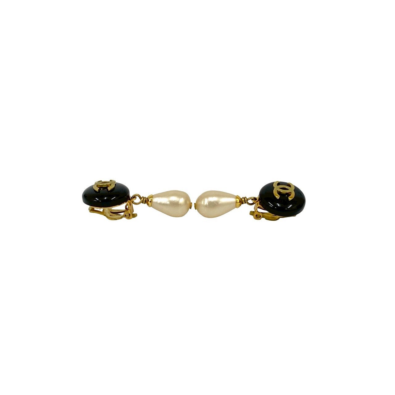 Chanel Coco Mark Pearl Earrings