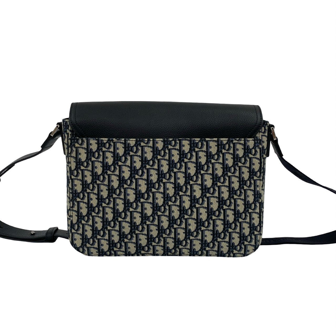 Christian Dior Saddle Oblique Canvas Leather Shoulder Bag