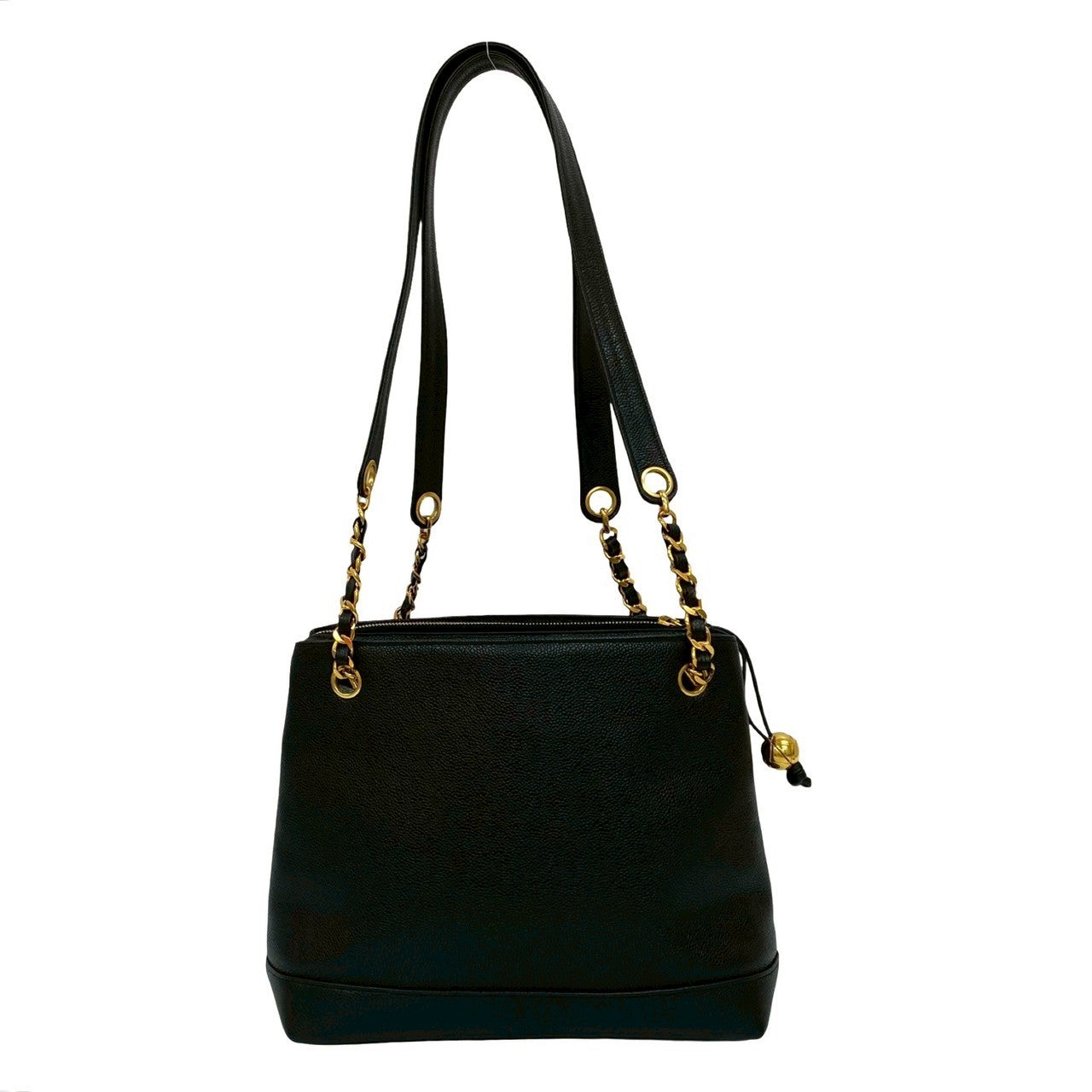 Chanel Caviar Skin Chain Tote Bag
