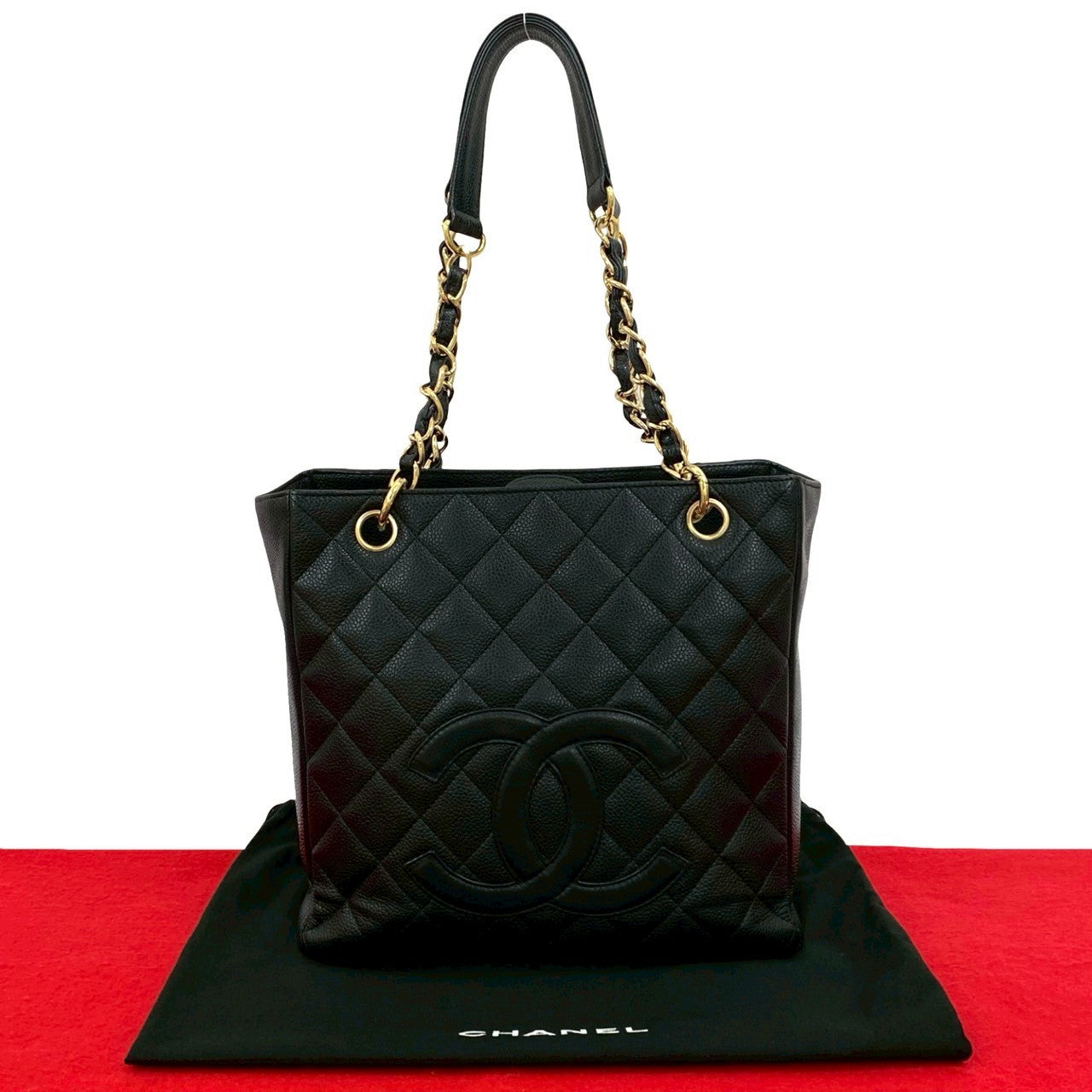 Chanel PST Caviar Leather Tote Bag