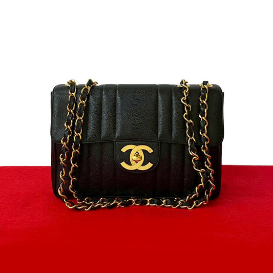 Chanel Mademoiselle Caviar Leather Shoulder Bag