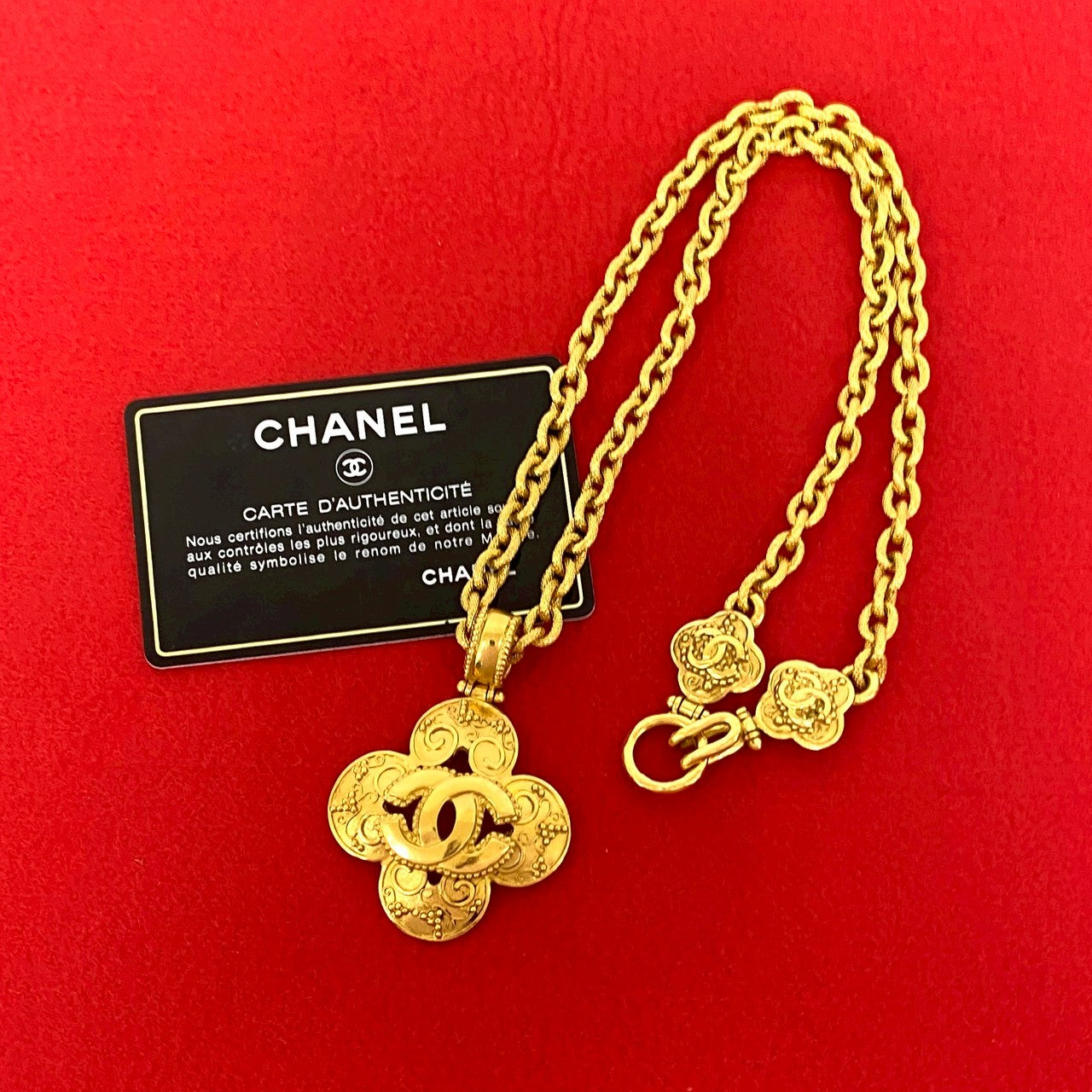 Chanel Coco Mark Cross Necklace