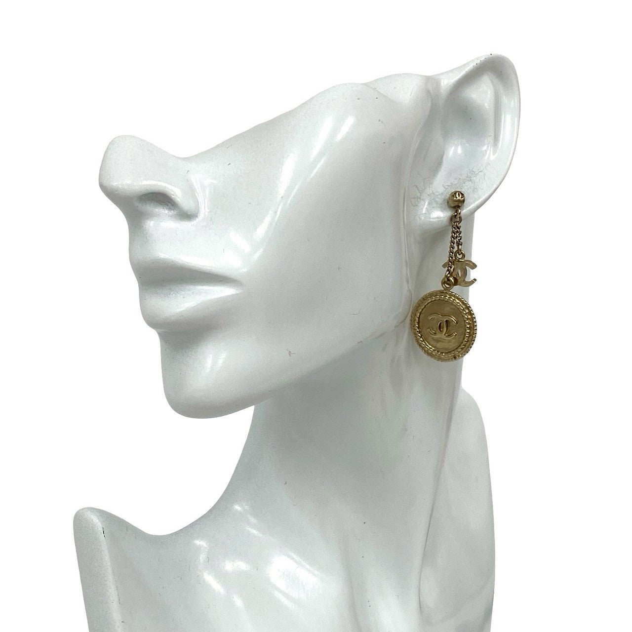 Chanel Coco Mark Coin Earrings