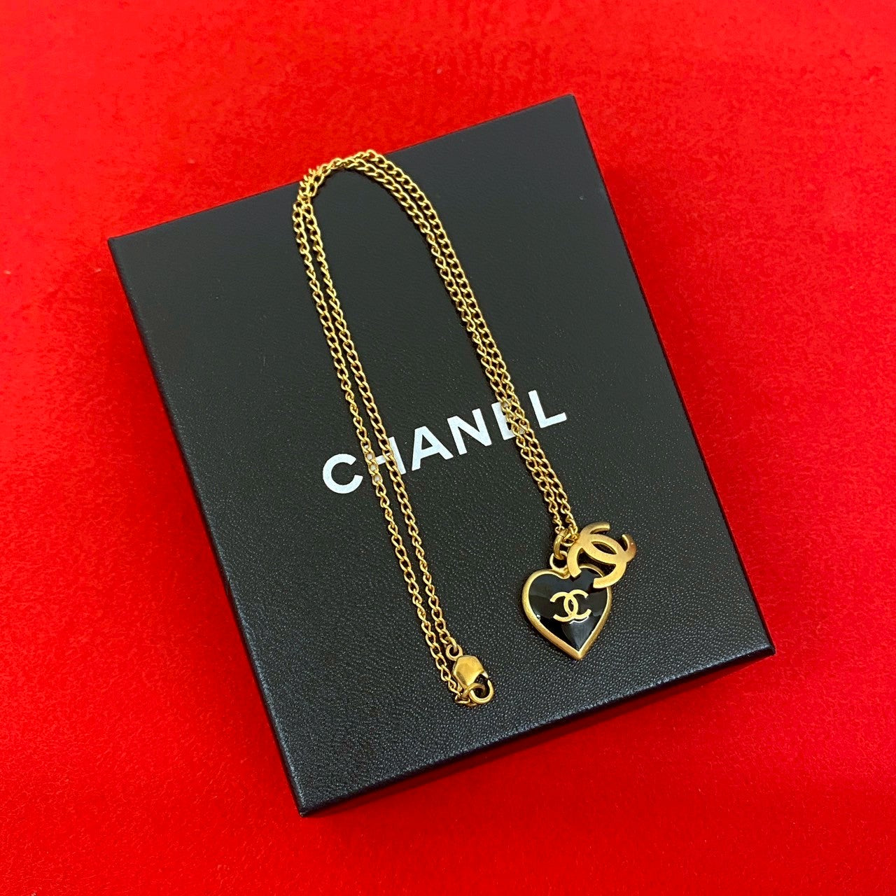Chanel Coco Mark Heart Necklace