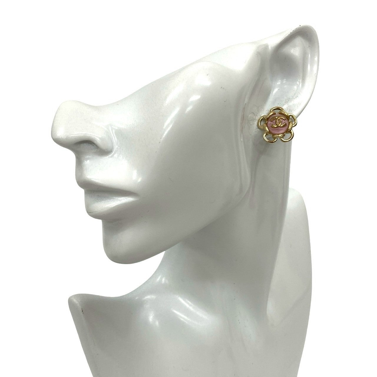 Chanel Coco Mark Flower Earrings