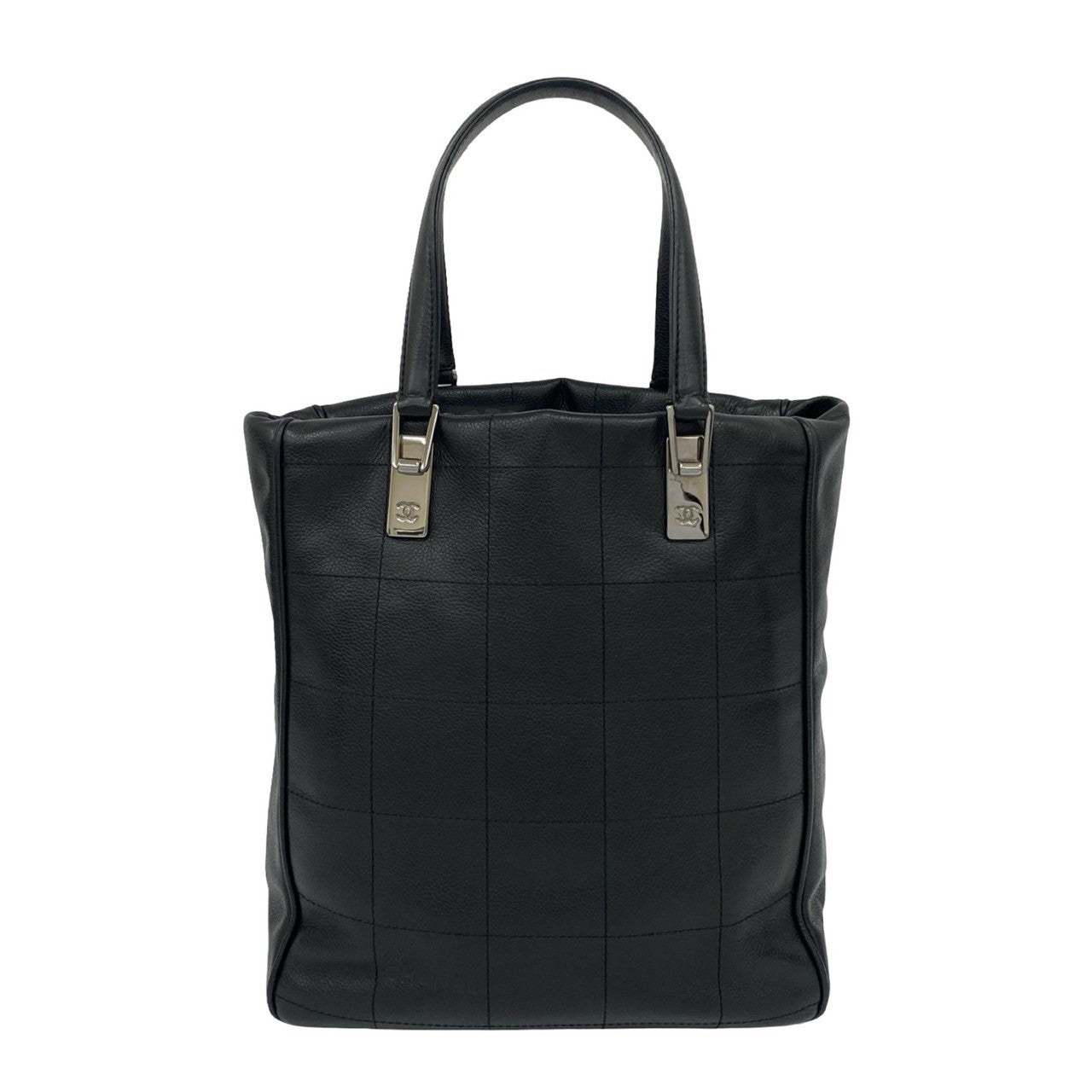 Chanel Choco Bar Caviar Leather Tote Bag