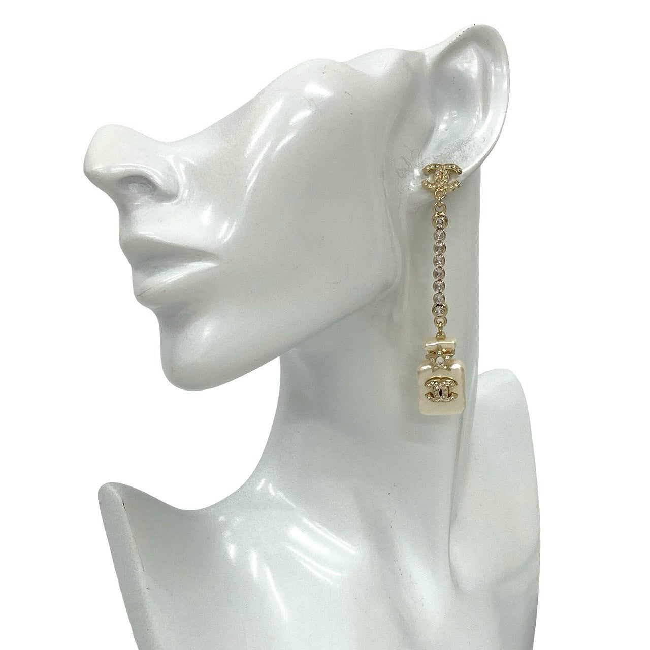 Chanel Perfume Bottle Earrings