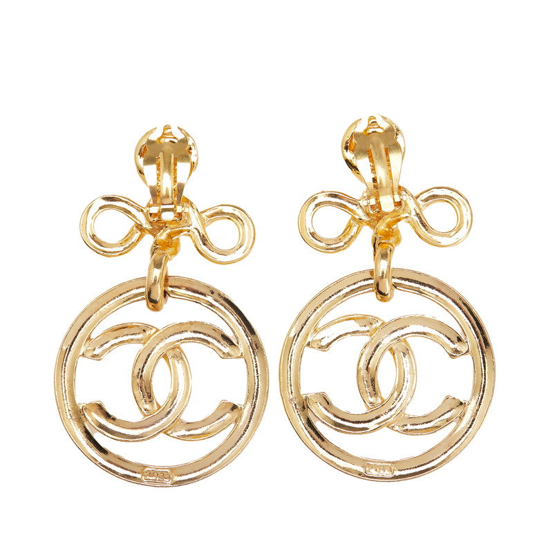 Chanel Coco Mark Round Earrings