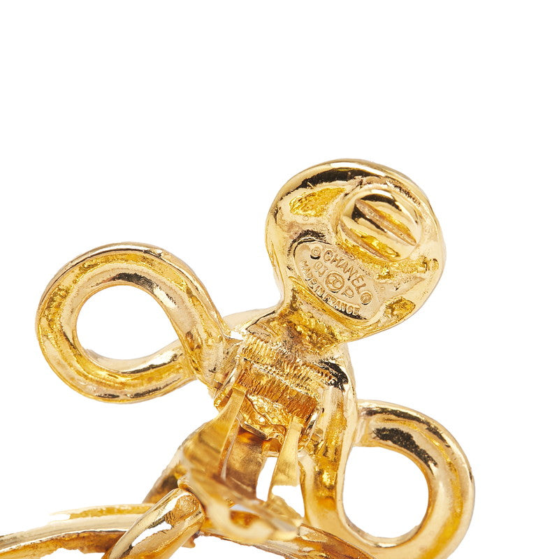 Chanel Coco Mark Round Earrings