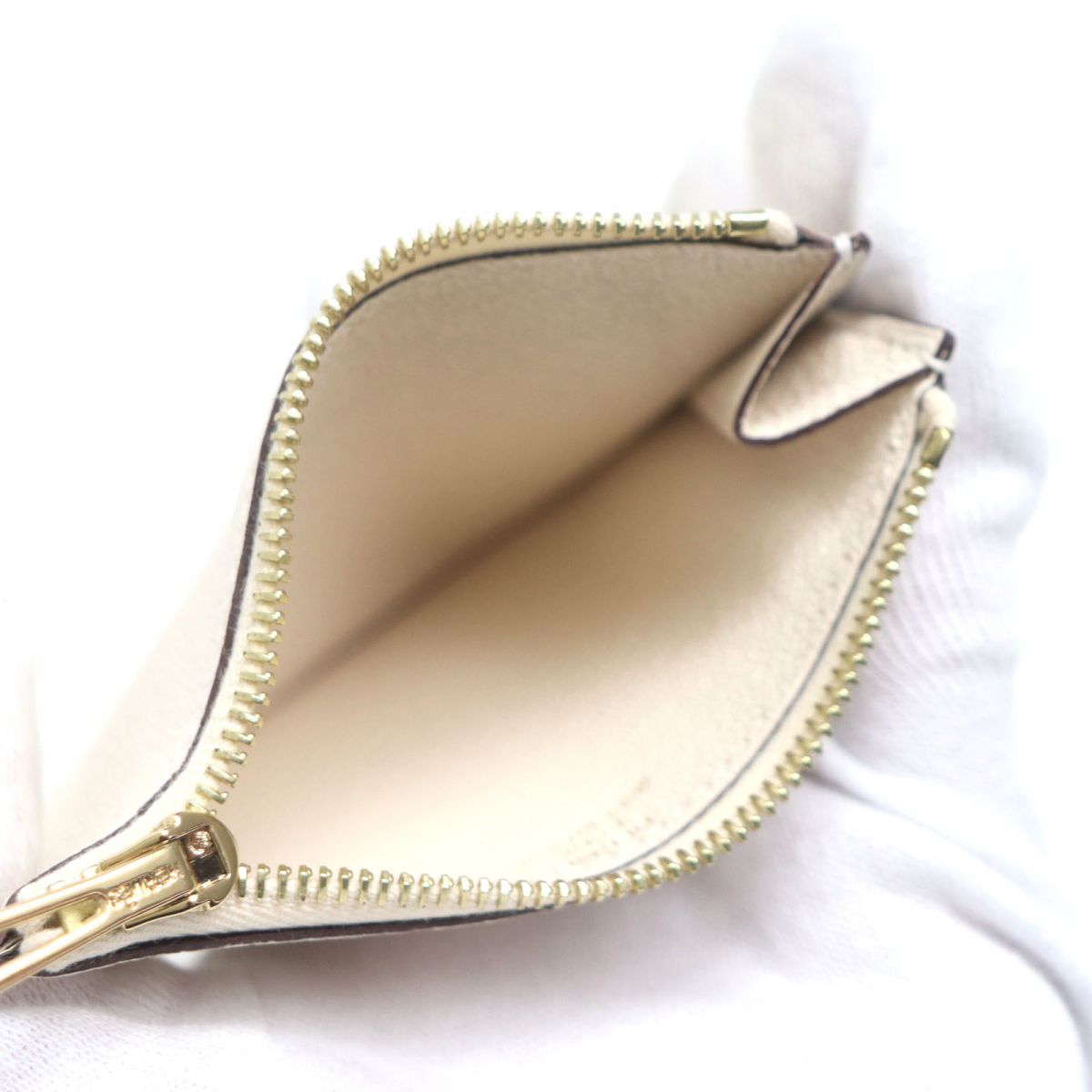 HERMES Bifold Wallet Main: Chevre Mysole Nata x Metal: Gold mens  d