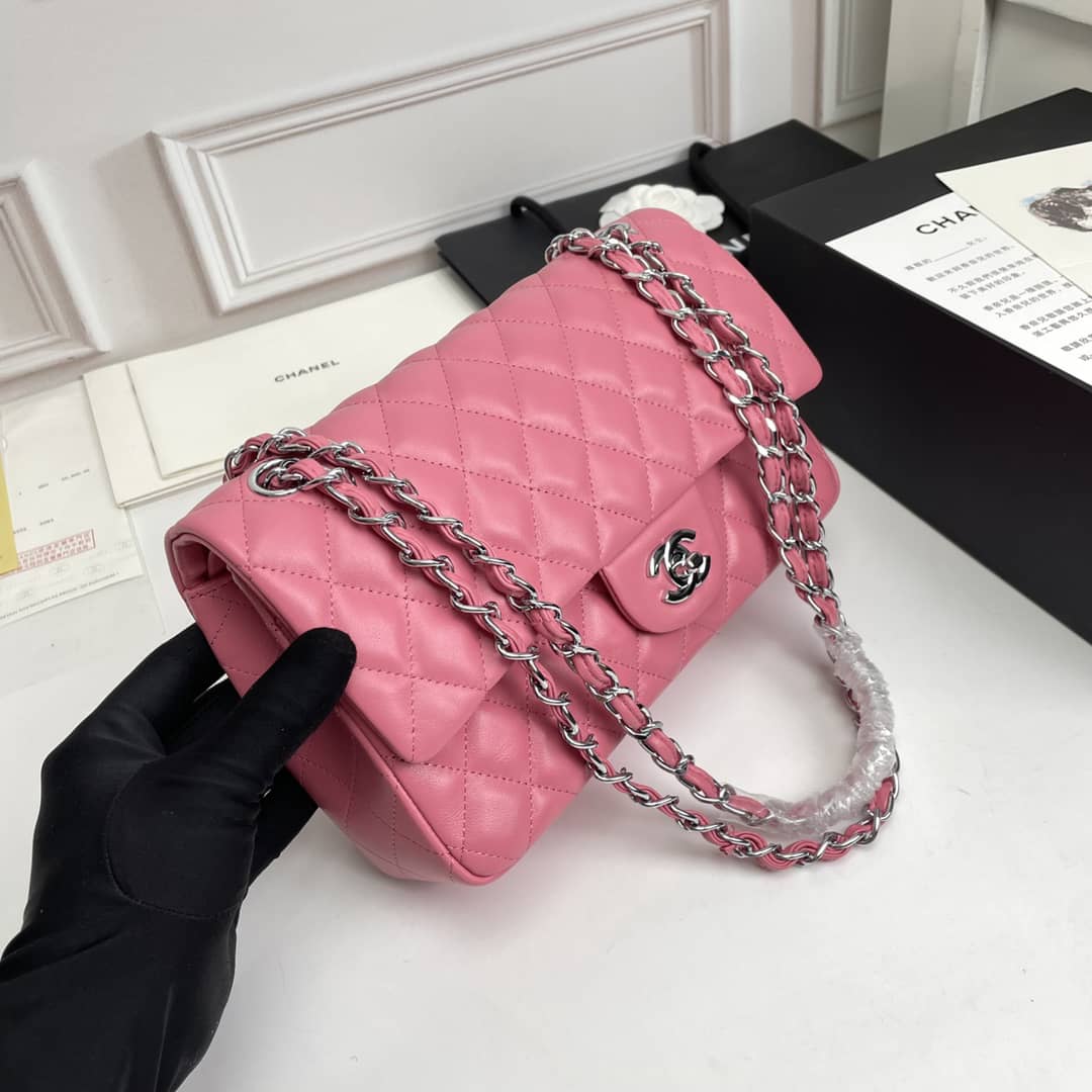 CHLLarge Classic Handbag SiTop Qualityer Hardware PiNike For Women, Women’s Handbags, Shoulder Bags 11.8in/30cm