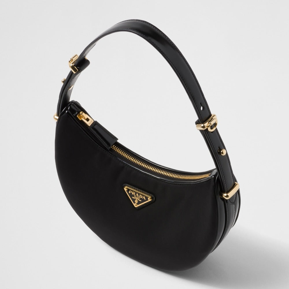 Prada Arqu? Re-Nylon and brushed leather shoulder bag