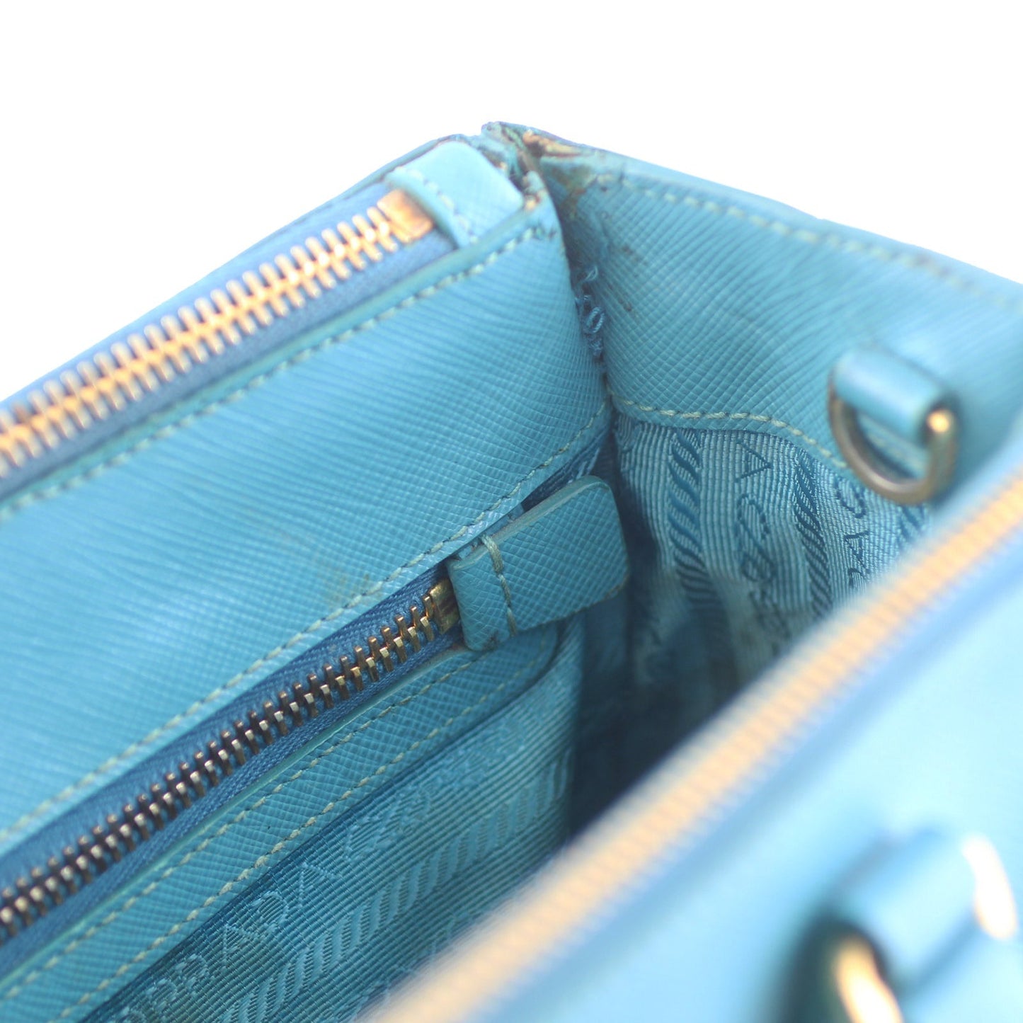 Prada Saffiano Galleria Double Zip Tote Mini