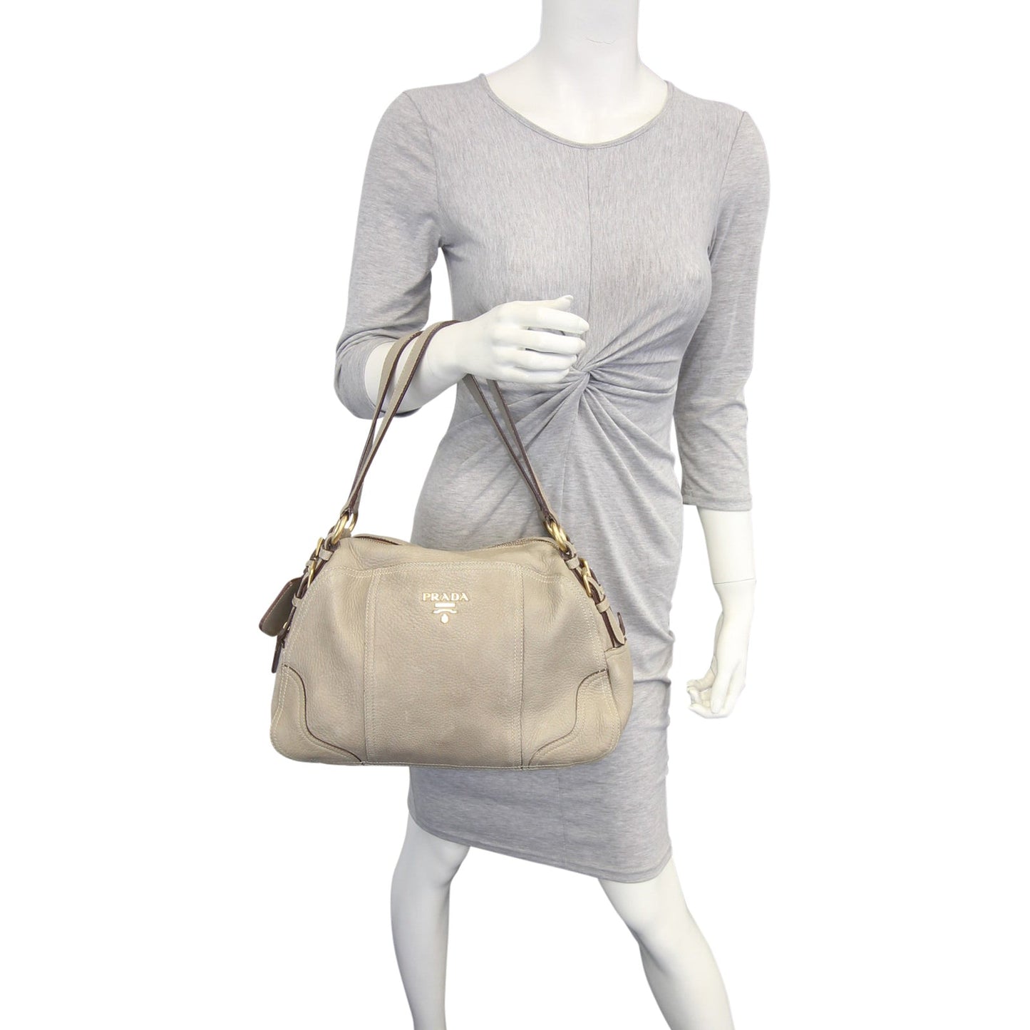 Prada Cervo Antik Bowler Bag