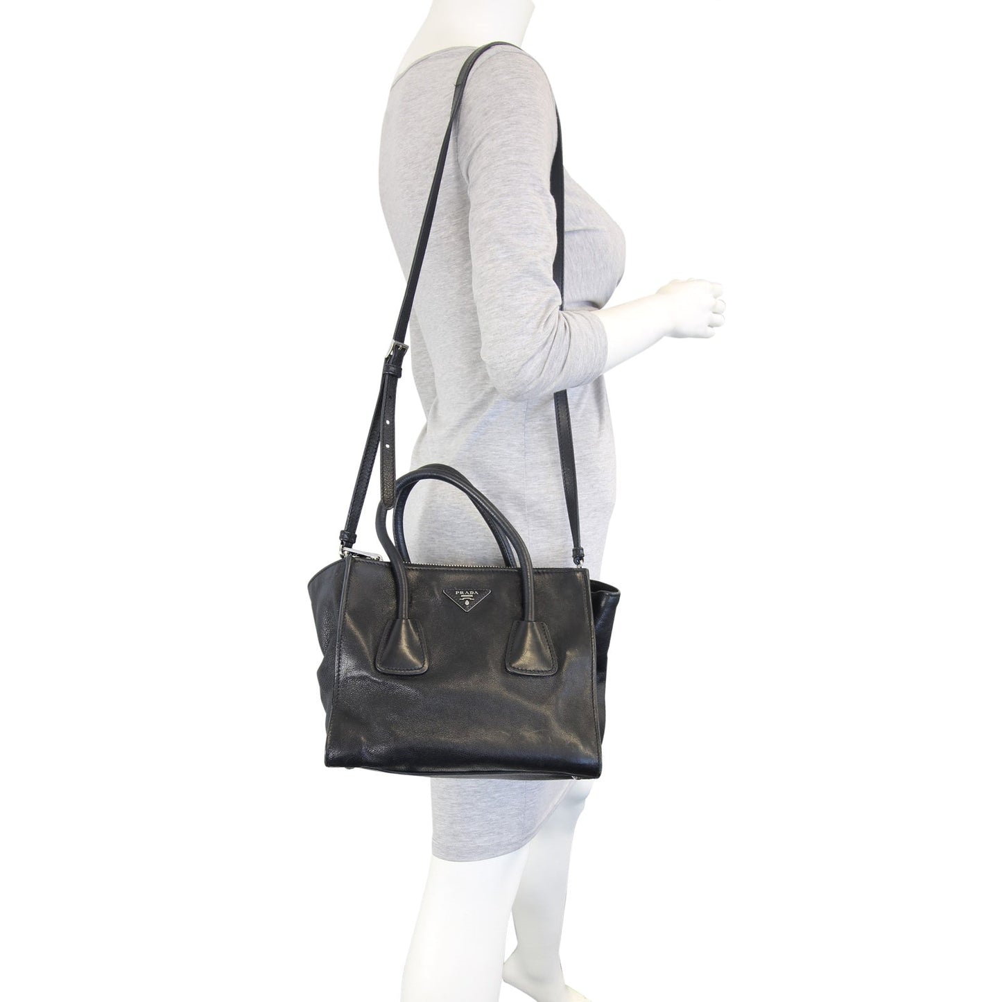 Prada Calfskin Twin Pocket Tote