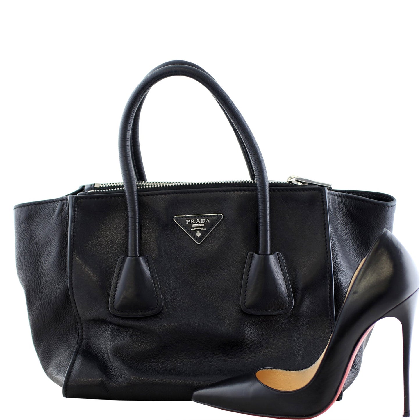 Prada Calfskin Twin Pocket Tote