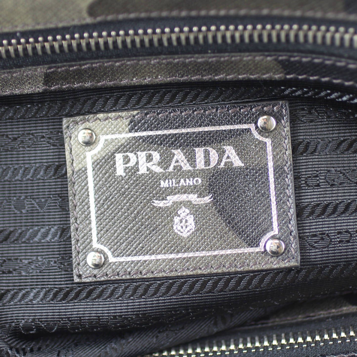 Prada Saffiano Leather Camouflage Tote Large