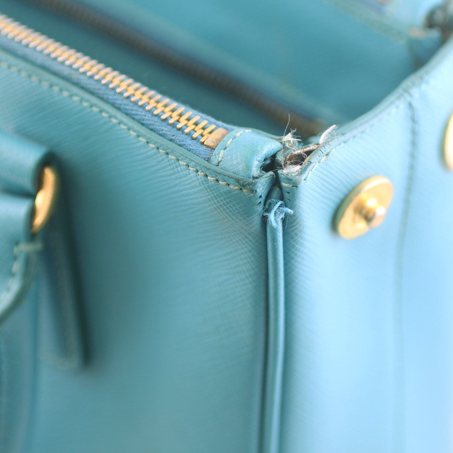 Prada Saffiano Galleria Double Zip Tote Mini