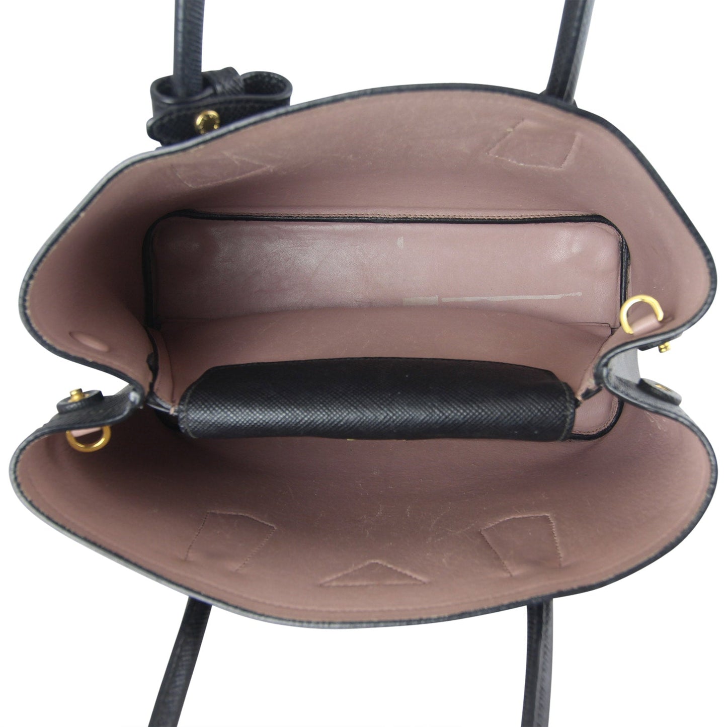 Prada Saffiano Cuir Double Tote Small