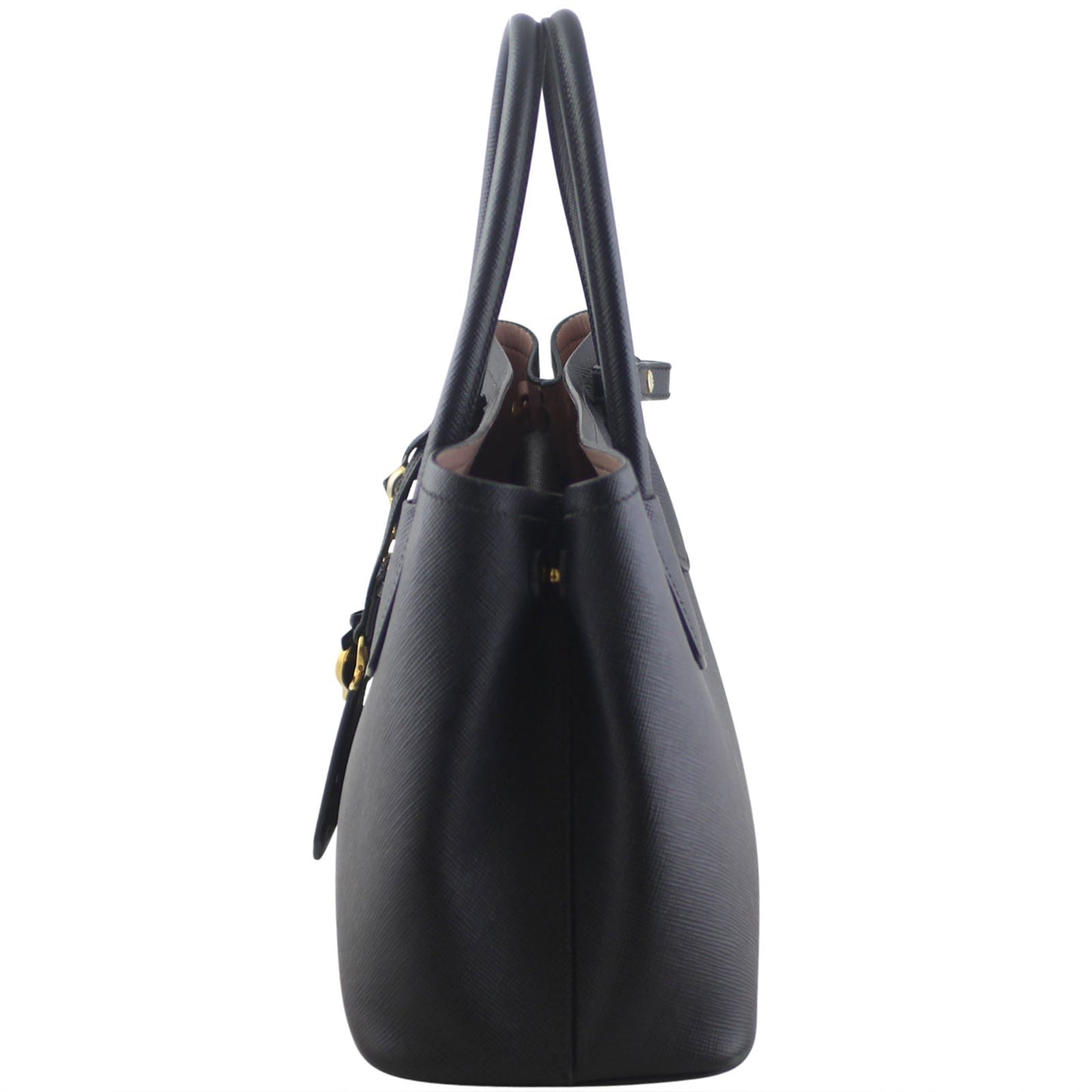 Prada Saffiano Cuir Double Tote Small
