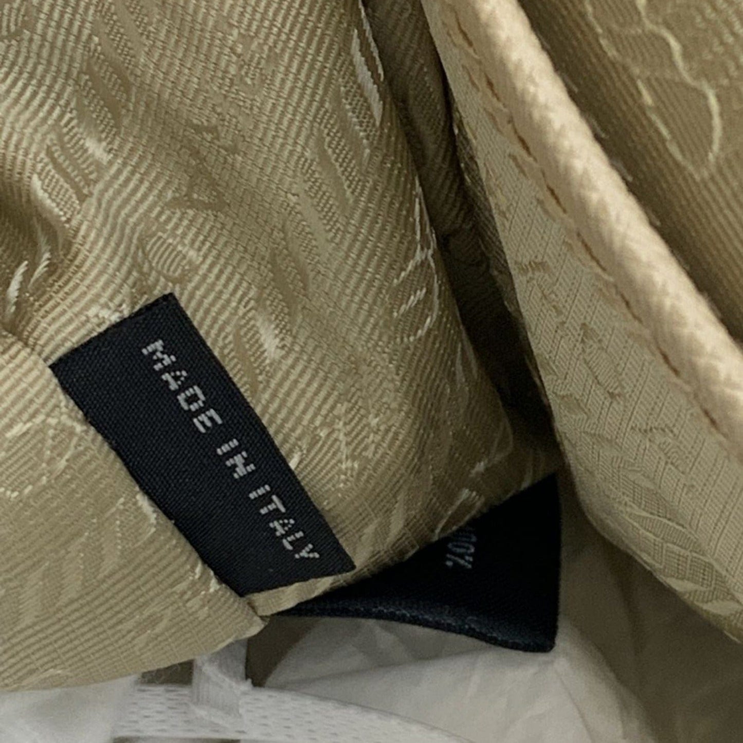 PRADA Double Front Pocket Re-Nylon Backpack Bag Beige