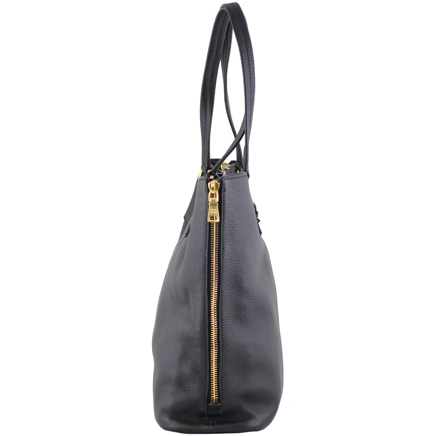 Prada Vitello Daino Large Expandable Shopper Tote