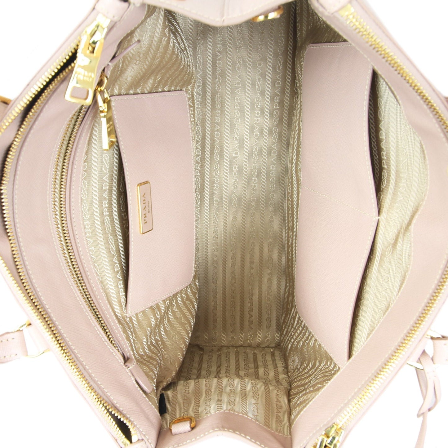 Prada Saffiano Lux Galleria Double Zip Tote Medium