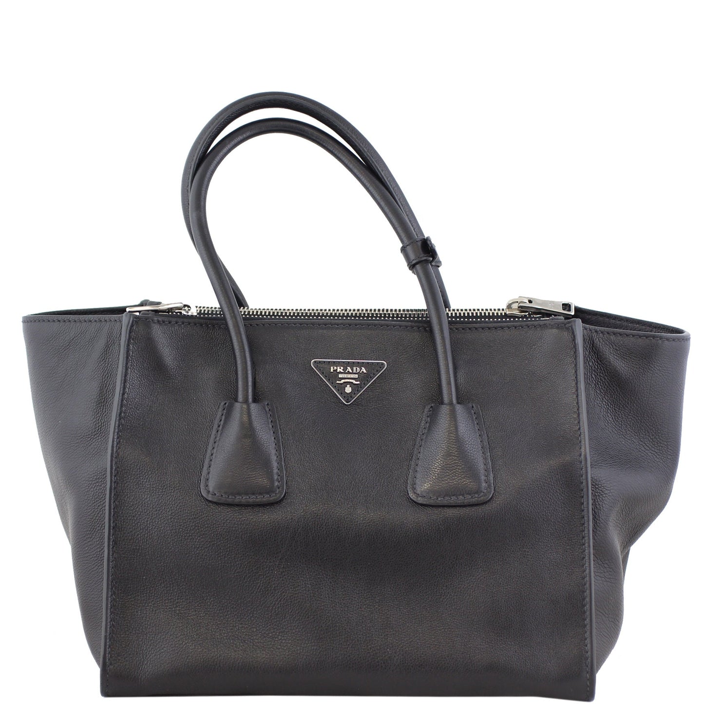 Prada Glace Calf Twin Pocket Tote