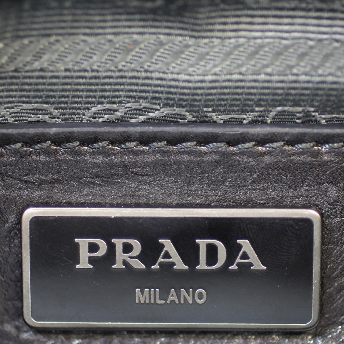 Prada Twin Pocket Glace Calfskin Tote
