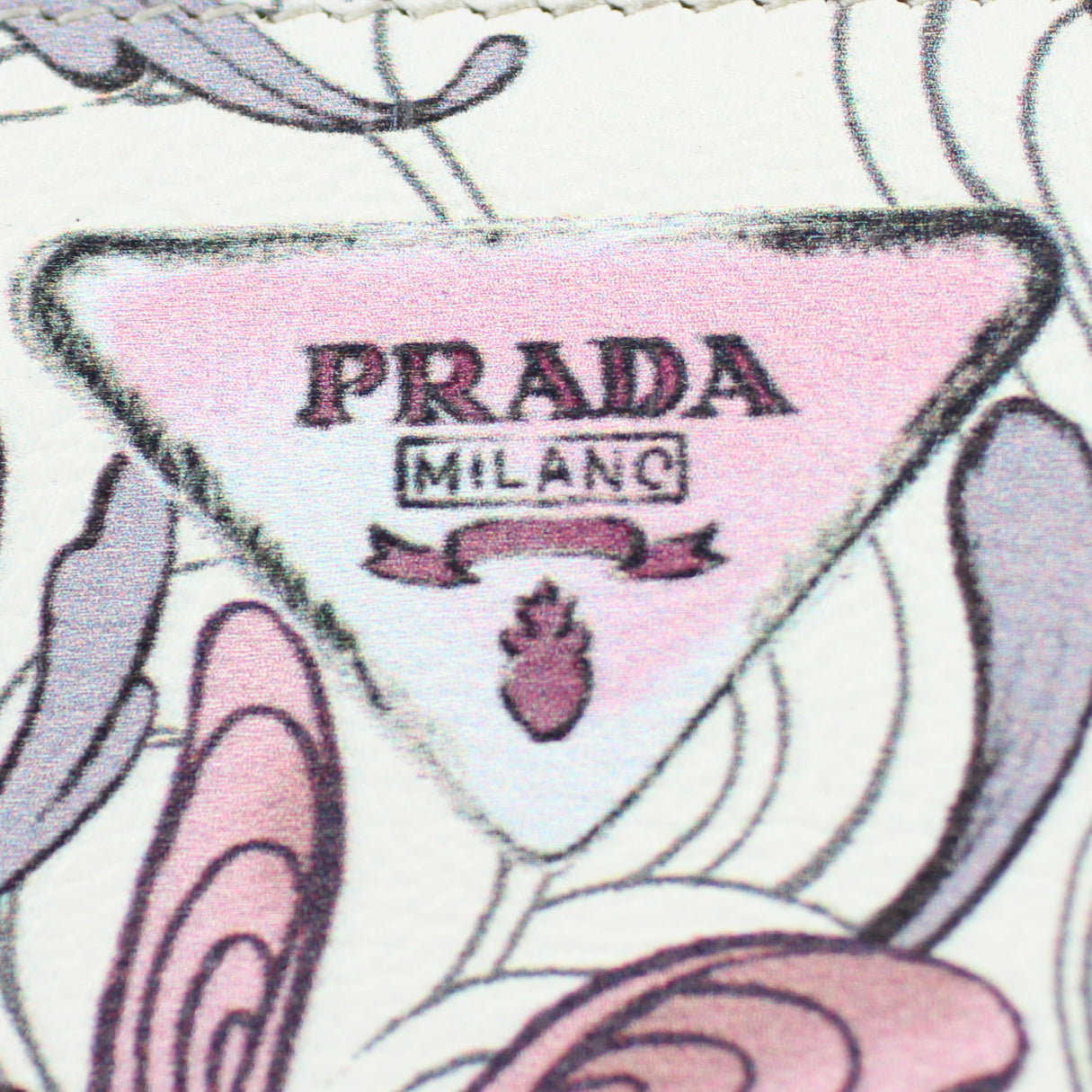 Prada Glace Rabbit Continental Zip Wallet