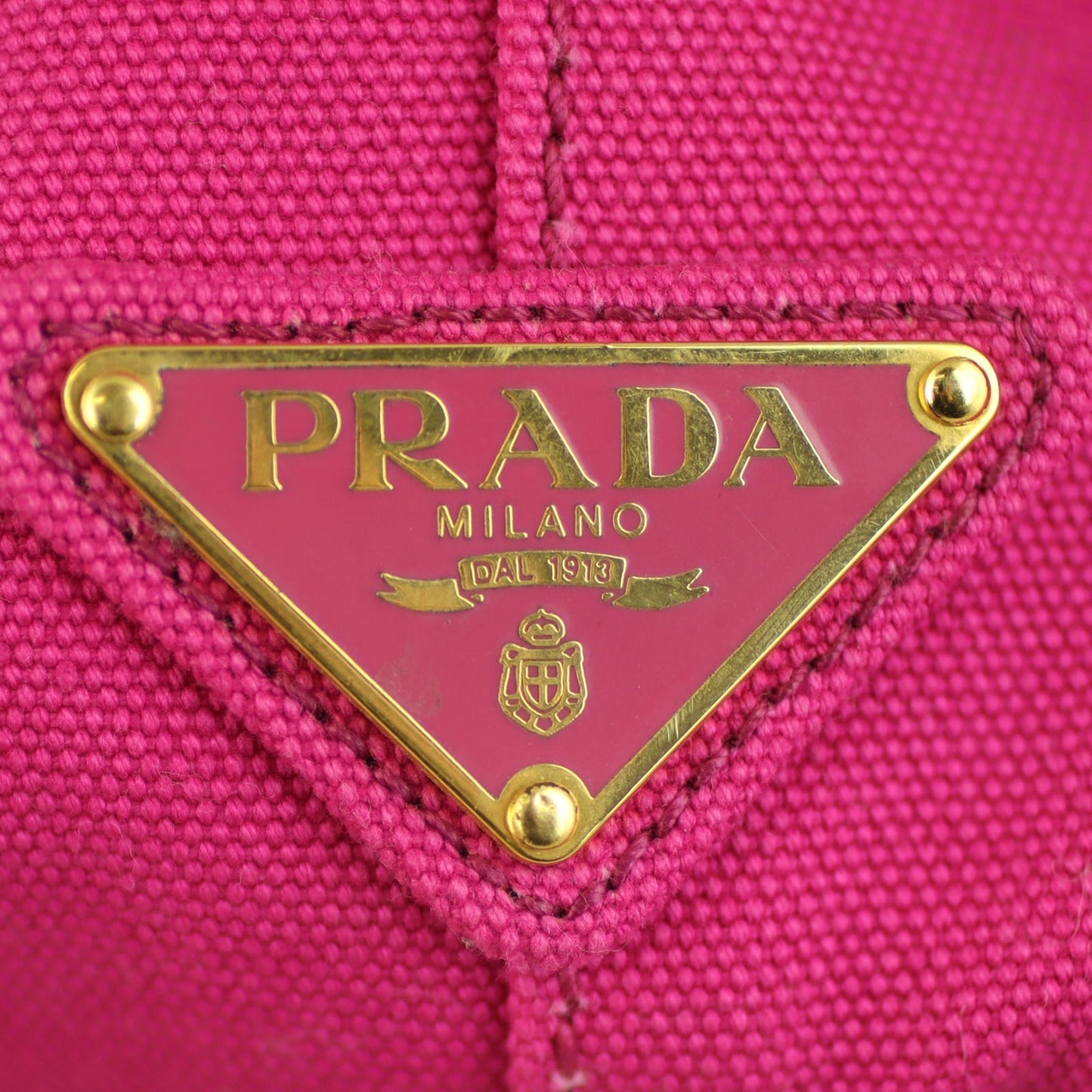 Prada Jardinera Canvas Shopper Large